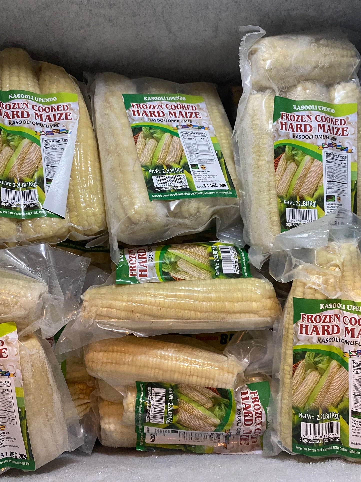 Ugandan orgainic frozen Maize