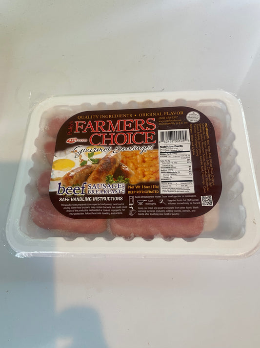 Farmer’s Choice Beef Sausages